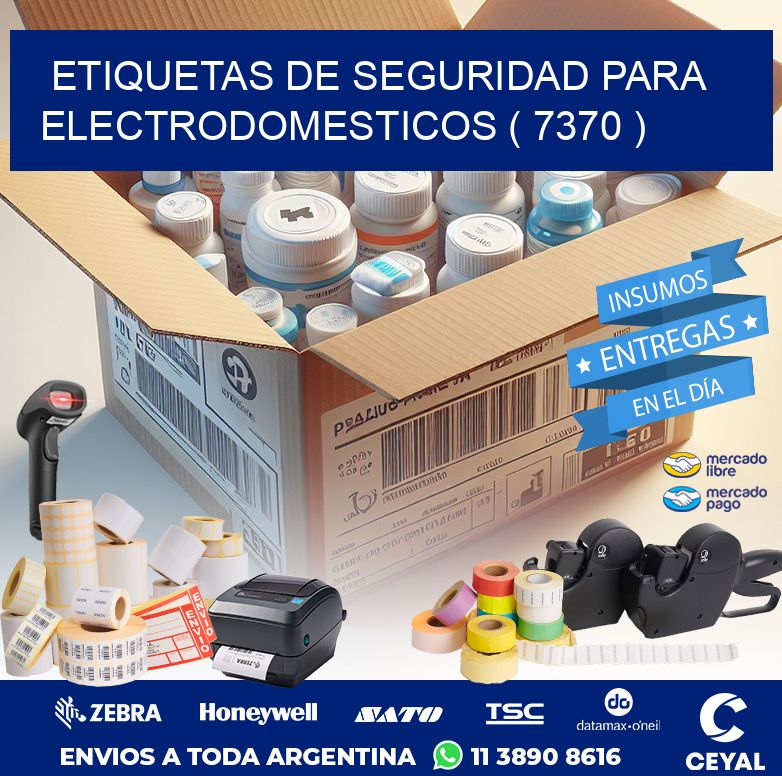 ETIQUETAS DE SEGURIDAD PARA ELECTRODOMESTICOS ( 7370 )