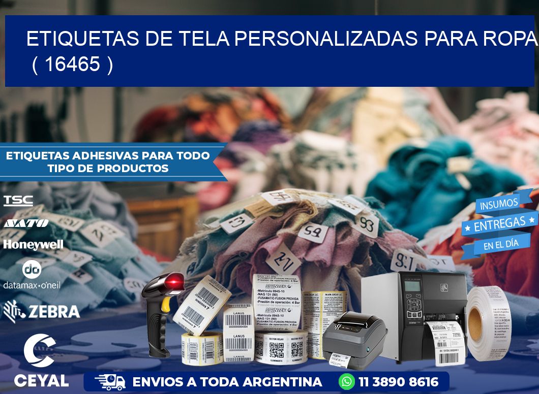 ETIQUETAS DE TELA PERSONALIZADAS PARA ROPA   ( 16465 )