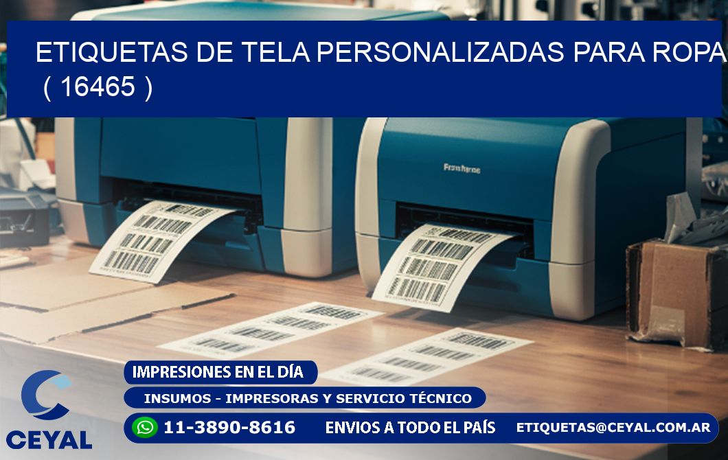 ETIQUETAS DE TELA PERSONALIZADAS PARA ROPA   ( 16465 )