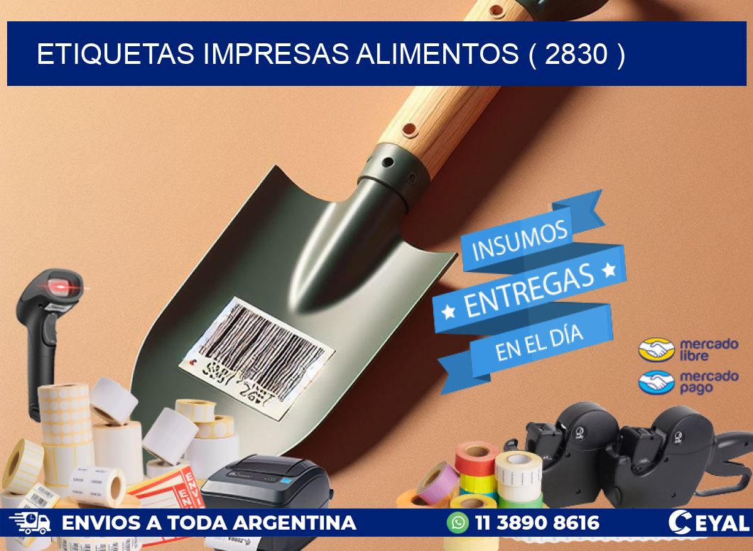 ETIQUETAS IMPRESAS ALIMENTOS ( 2830 )