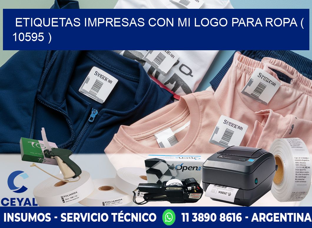 ETIQUETAS IMPRESAS CON MI LOGO PARA ROPA ( 10595 )