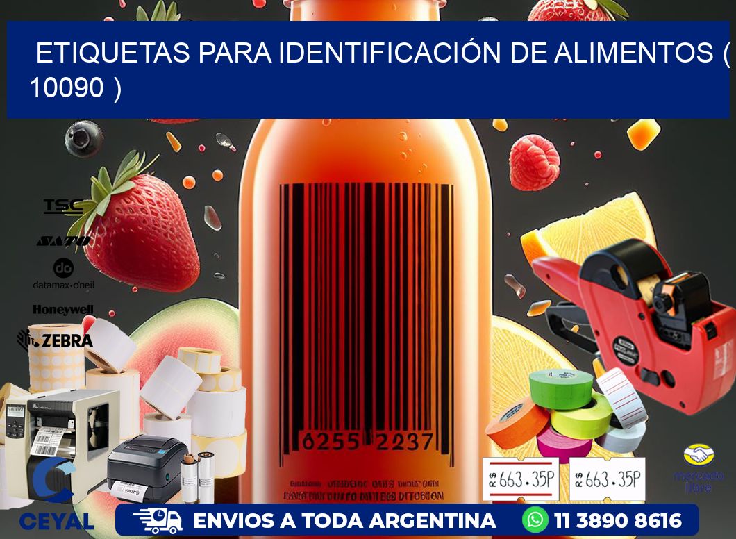 ETIQUETAS PARA IDENTIFICACIÓN DE ALIMENTOS ( 10090 )