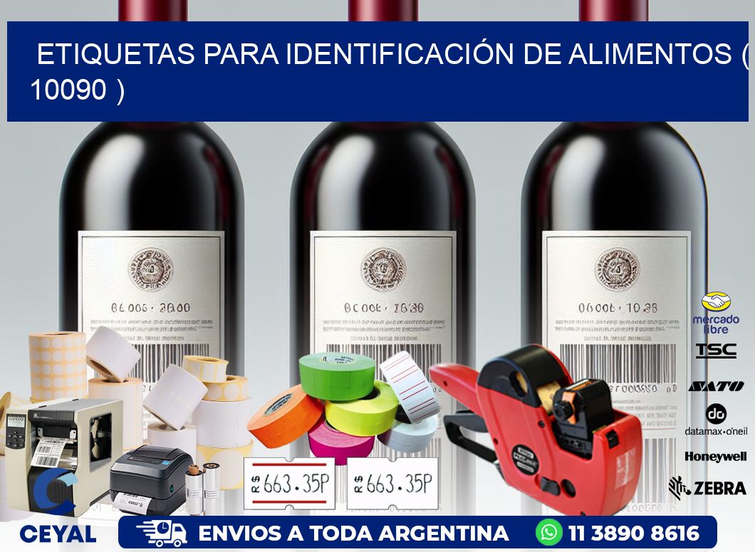 ETIQUETAS PARA IDENTIFICACIÓN DE ALIMENTOS ( 10090 )