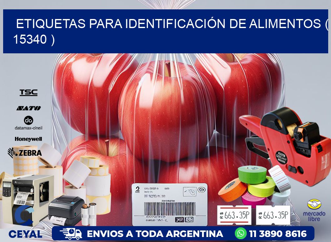 ETIQUETAS PARA IDENTIFICACIÓN DE ALIMENTOS ( 15340 )