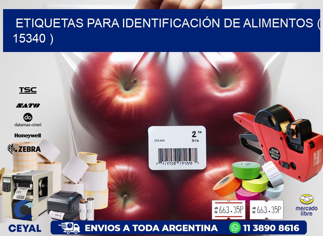 ETIQUETAS PARA IDENTIFICACIÓN DE ALIMENTOS ( 15340 )