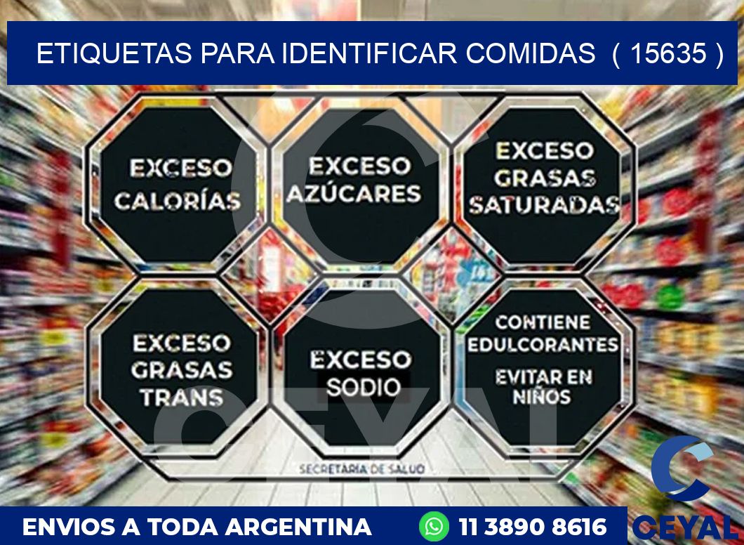 ETIQUETAS PARA IDENTIFICAR COMIDAS  ( 15635 )