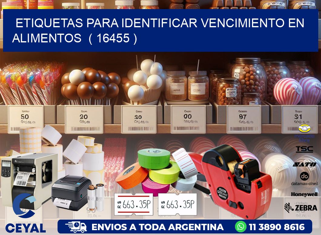 ETIQUETAS PARA IDENTIFICAR VENCIMIENTO EN ALIMENTOS  ( 16455 )