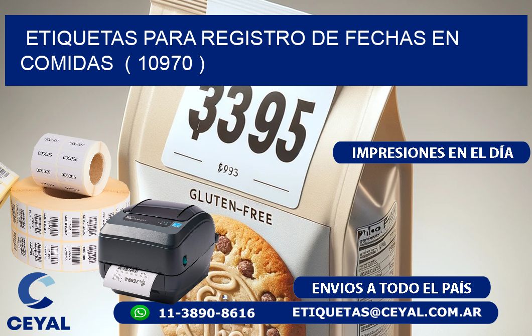 ETIQUETAS PARA REGISTRO DE FECHAS EN COMIDAS  ( 10970 )