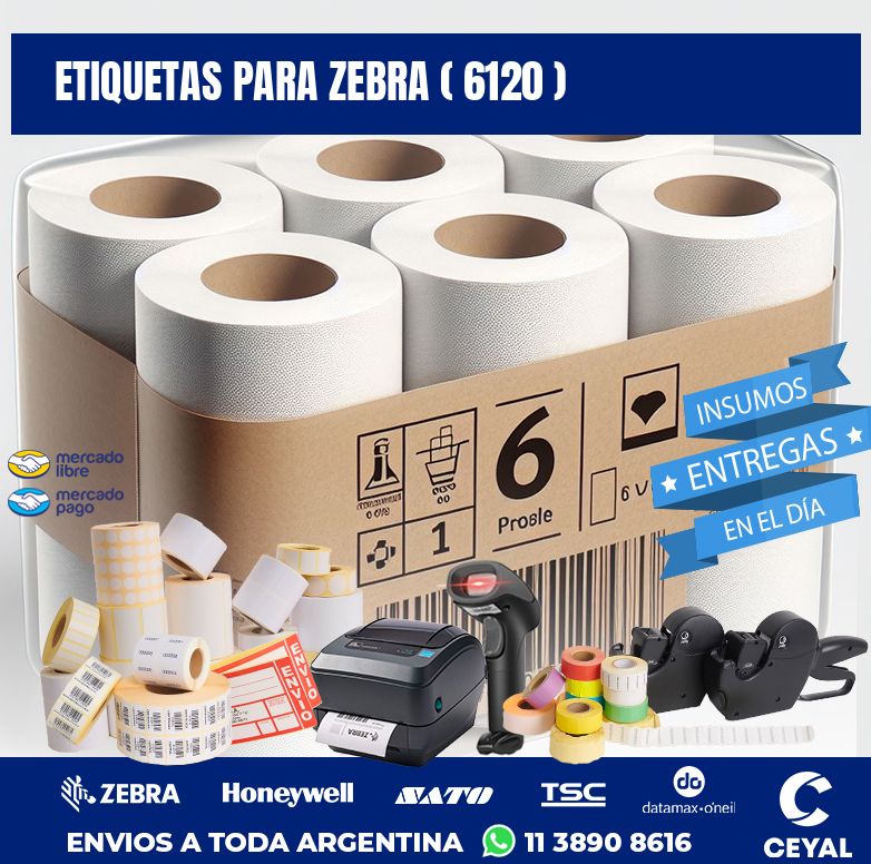 ETIQUETAS PARA ZEBRA ( 6120 )