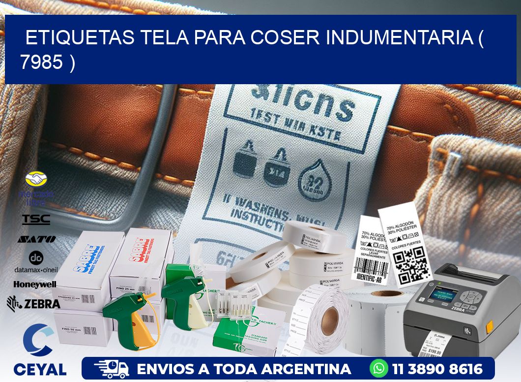 ETIQUETAS TELA PARA COSER INDUMENTARIA ( 7985 )