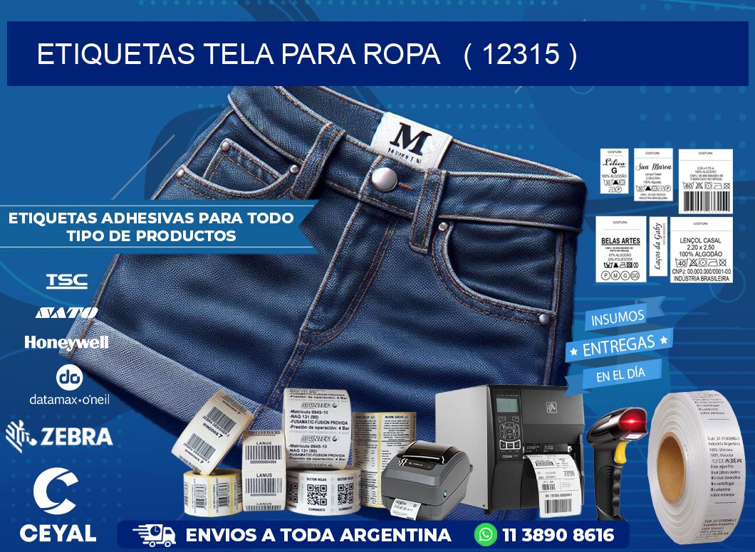 ETIQUETAS TELA PARA ROPA   ( 12315 )