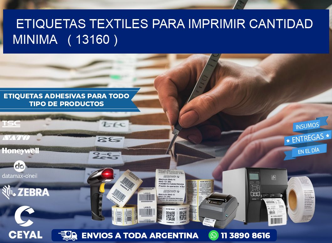 ETIQUETAS TEXTILES PARA IMPRIMIR CANTIDAD MINIMA   ( 13160 )