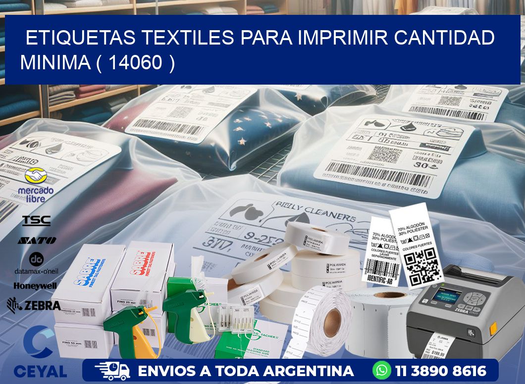 ETIQUETAS TEXTILES PARA IMPRIMIR CANTIDAD MINIMA ( 14060 )