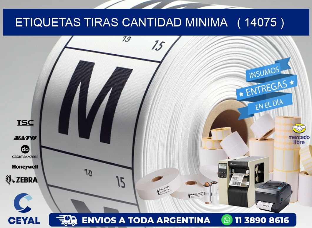 ETIQUETAS TIRAS CANTIDAD MINIMA   ( 14075 )