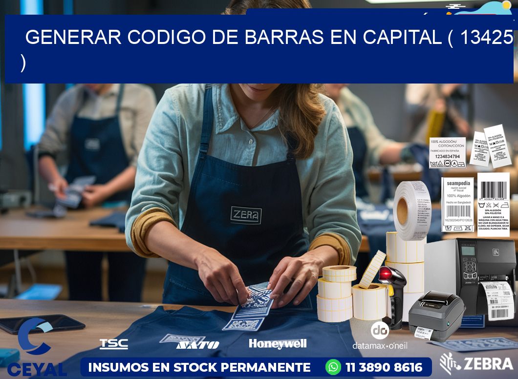 GENERAR CODIGO DE BARRAS EN CAPITAL ( 13425 )