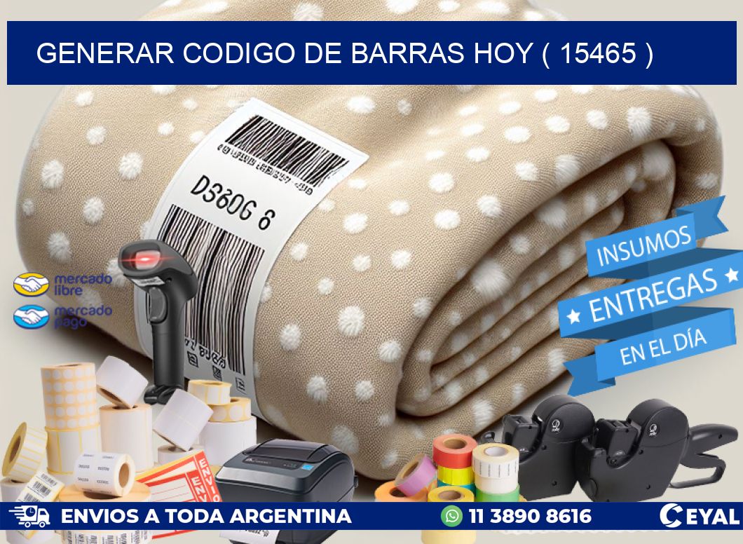 GENERAR CODIGO DE BARRAS HOY ( 15465 )