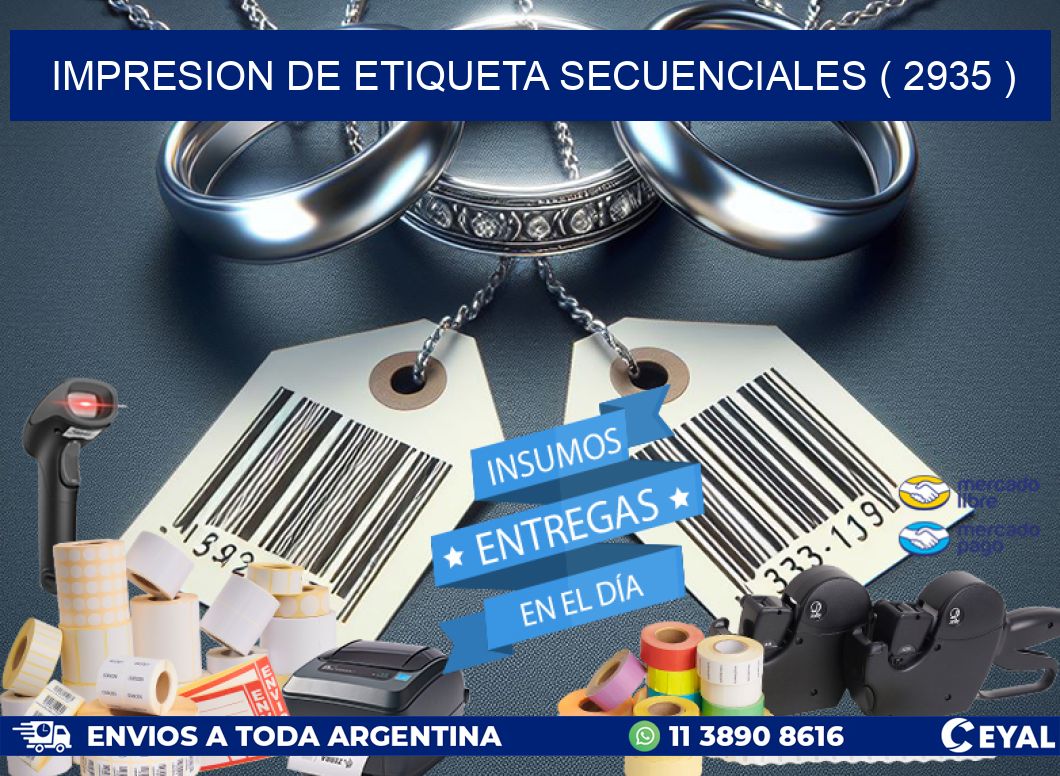 IMPRESION DE ETIQUETA SECUENCIALES ( 2935 )