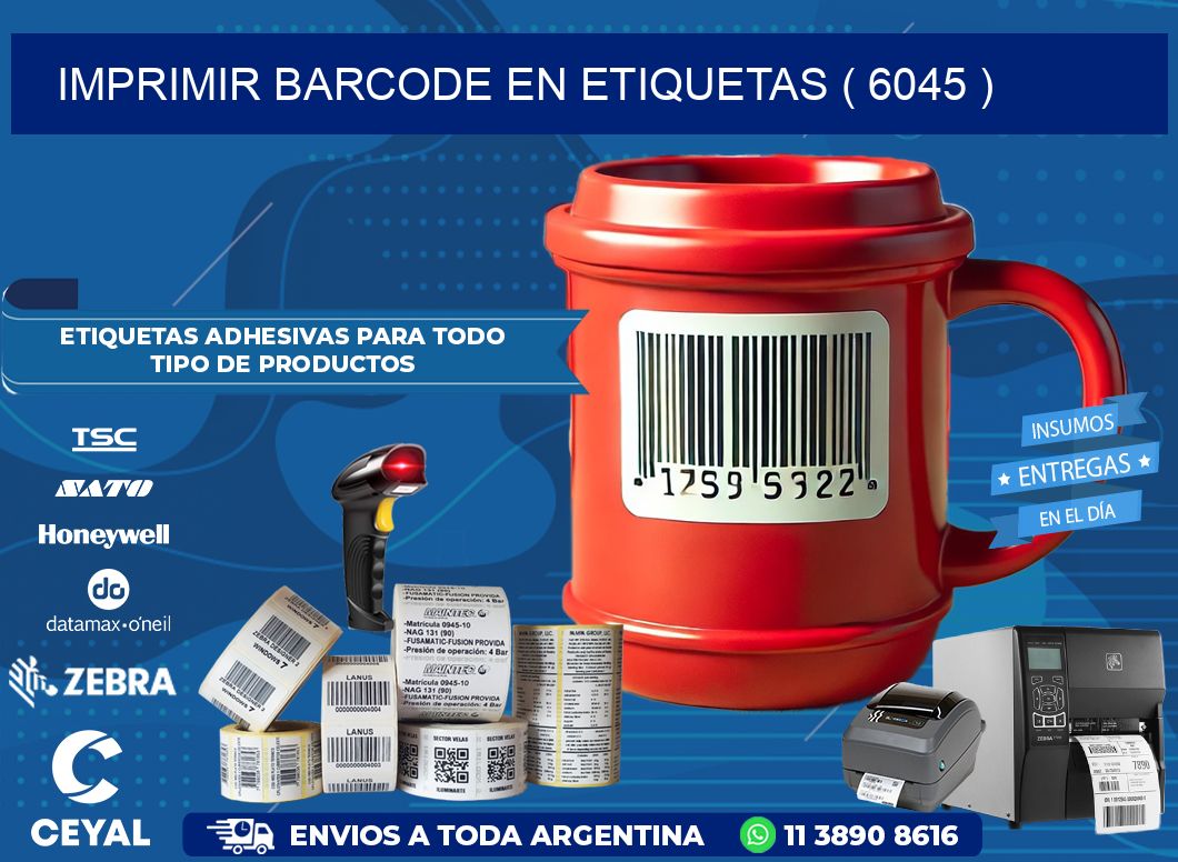 IMPRIMIR BARCODE EN ETIQUETAS ( 6045 )