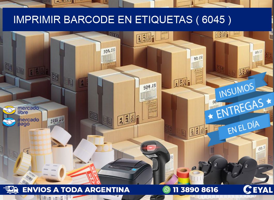 IMPRIMIR BARCODE EN ETIQUETAS ( 6045 )