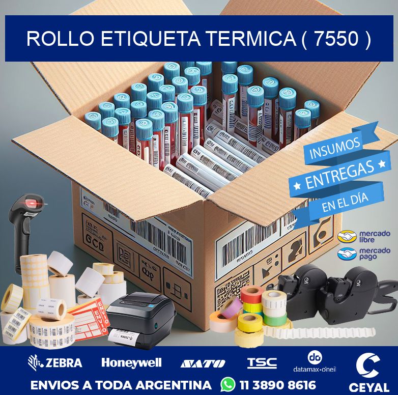 ROLLO ETIQUETA TERMICA ( 7550 )