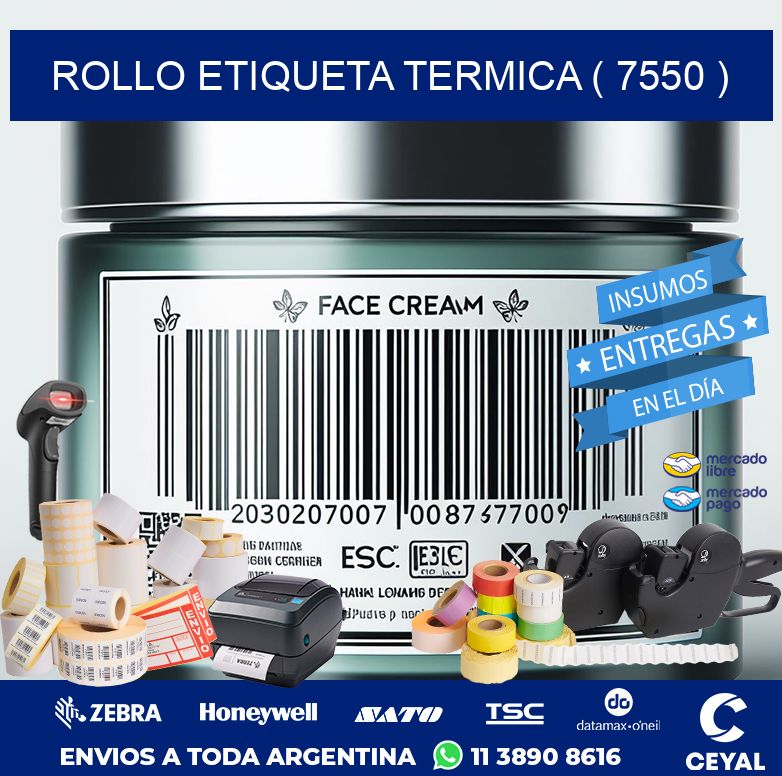 ROLLO ETIQUETA TERMICA ( 7550 )