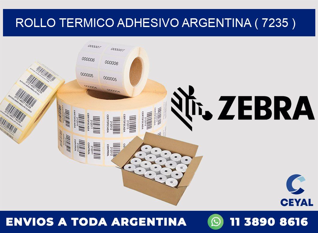 ROLLO TERMICO ADHESIVO ARGENTINA ( 7235 )