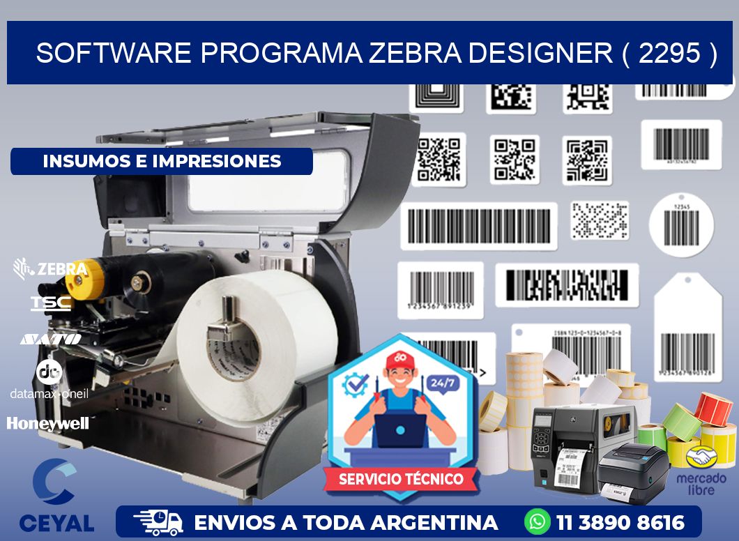 SOFTWARE PROGRAMA ZEBRA DESIGNER ( 2295 )