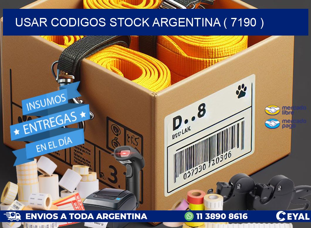 USAR CODIGOS STOCK ARGENTINA ( 7190 )