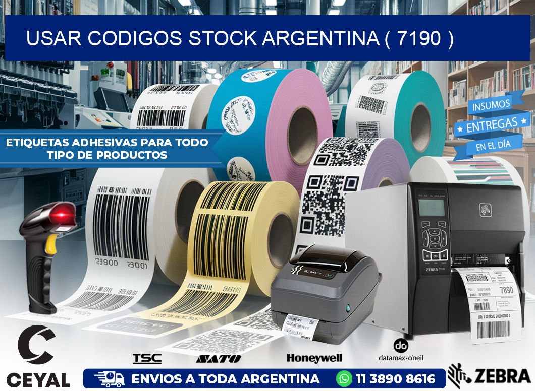 USAR CODIGOS STOCK ARGENTINA ( 7190 )