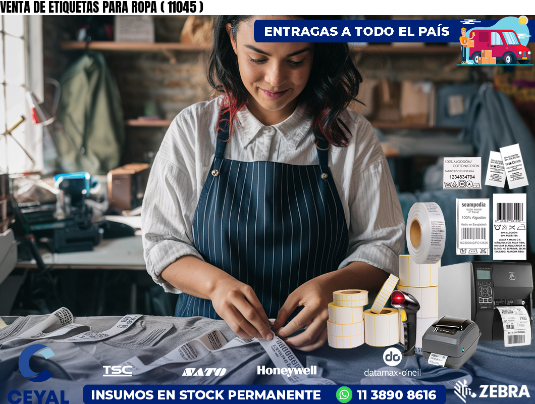 VENTA DE ETIQUETAS PARA ROPA ( 11045 )