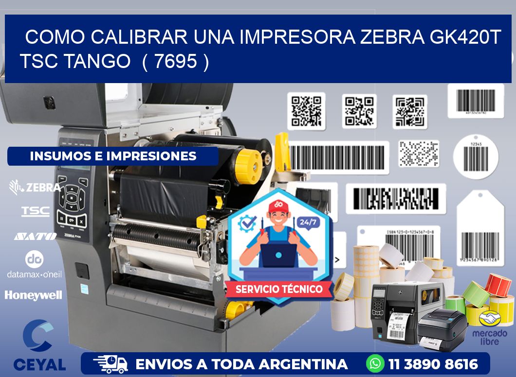 como calibrar una impresora zebra gk420t TSC TANGO  ( 7695 )