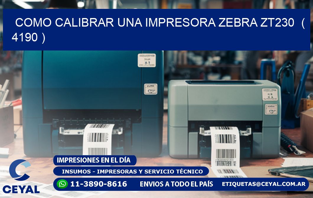 como calibrar una impresora zebra zt230  ( 4190 )