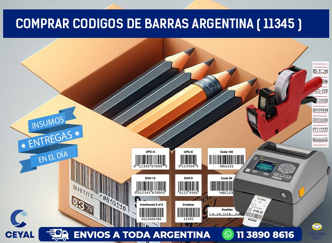 comprar codigos de barras argentina ( 11345 )