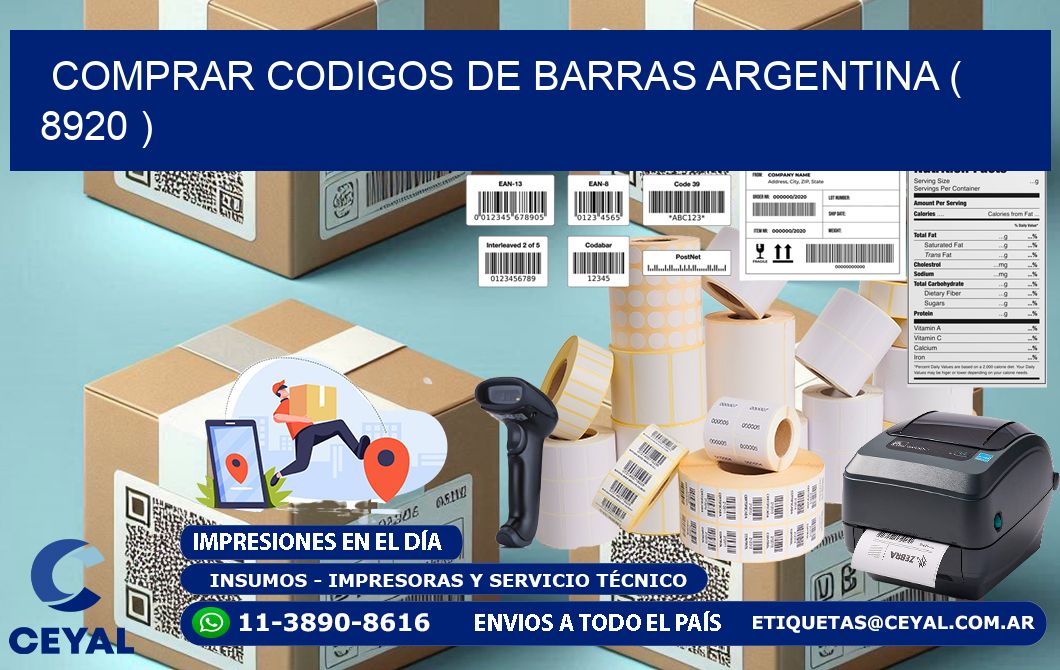 comprar codigos de barras argentina ( 8920 )