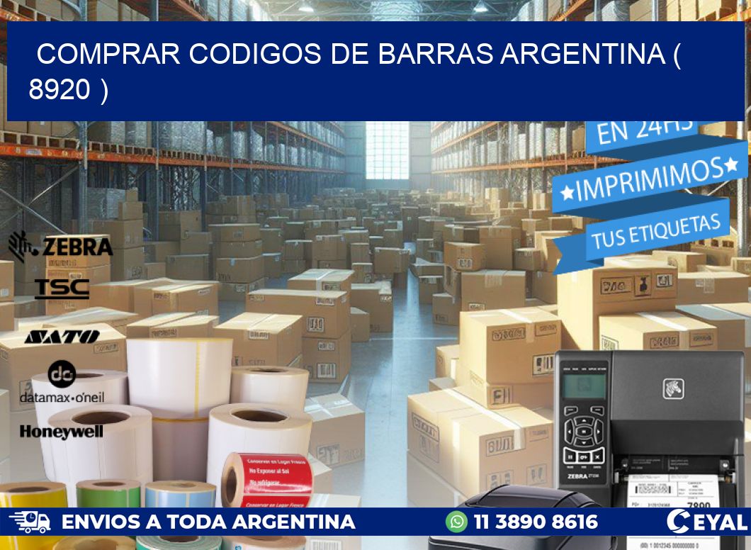 comprar codigos de barras argentina ( 8920 )