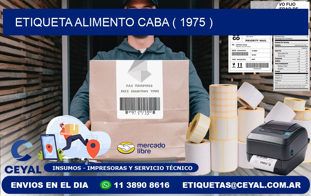 etiqueta alimento caba ( 1975 )