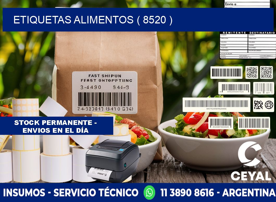 etiquetas alimentos ( 8520 )