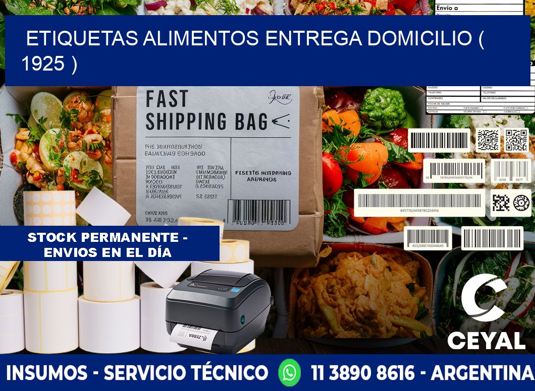 etiquetas alimentos entrega domicilio ( 1925 )