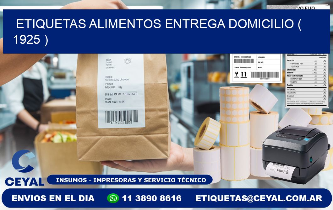 etiquetas alimentos entrega domicilio ( 1925 )