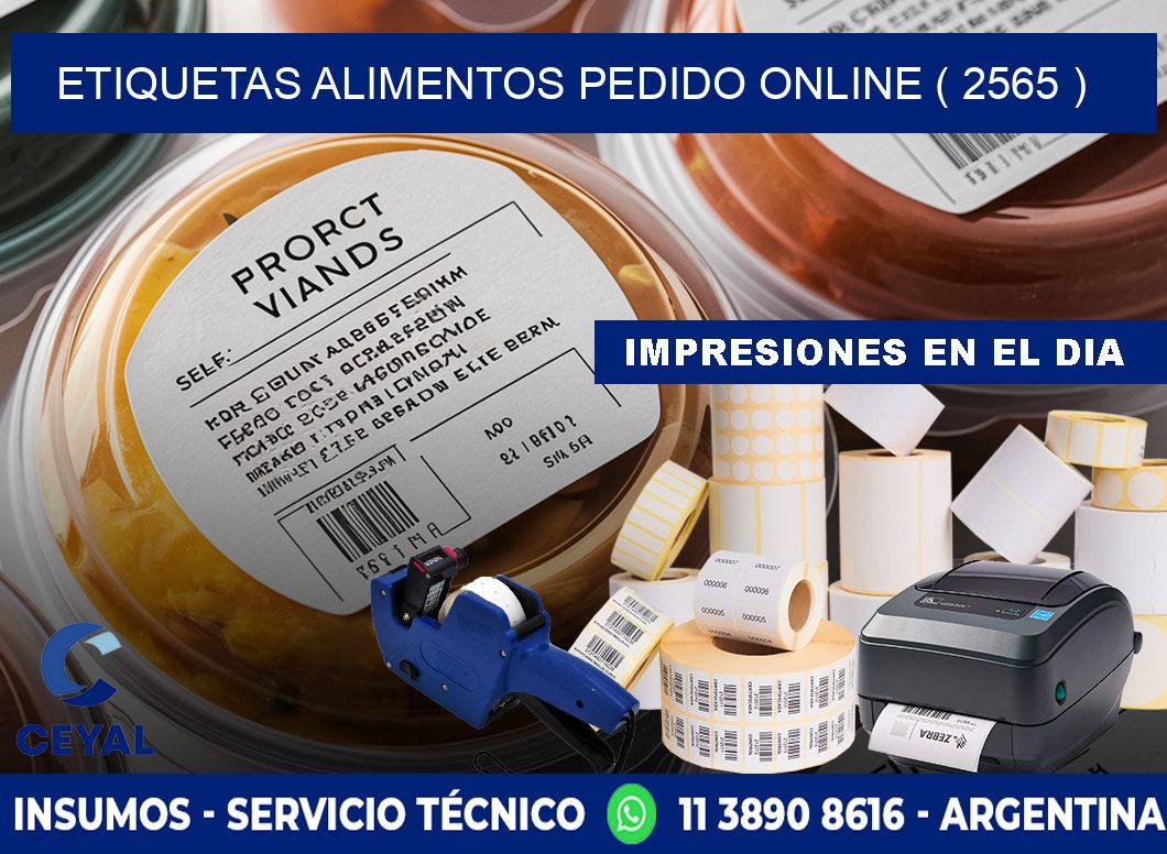 etiquetas alimentos pedido online ( 2565 )