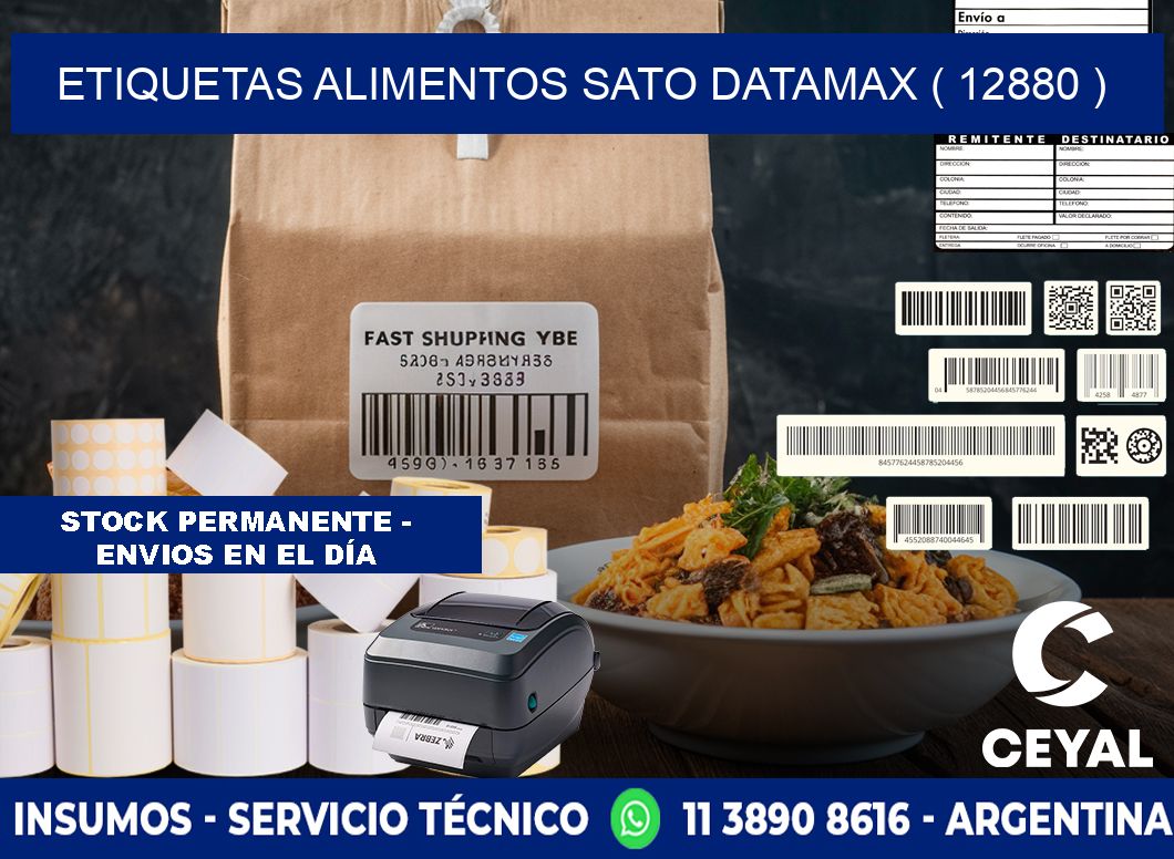 etiquetas alimentos sato datamax ( 12880 )