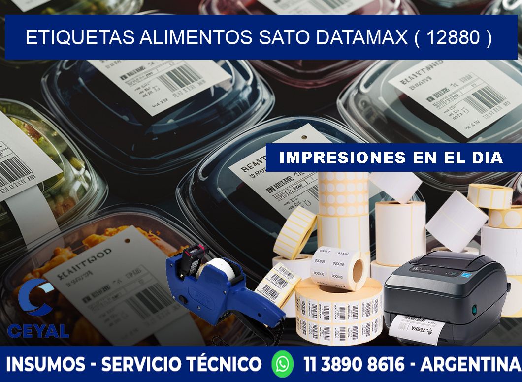 etiquetas alimentos sato datamax ( 12880 )