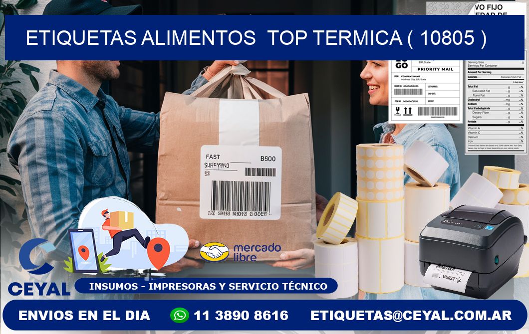 etiquetas alimentos  top termica ( 10805 )