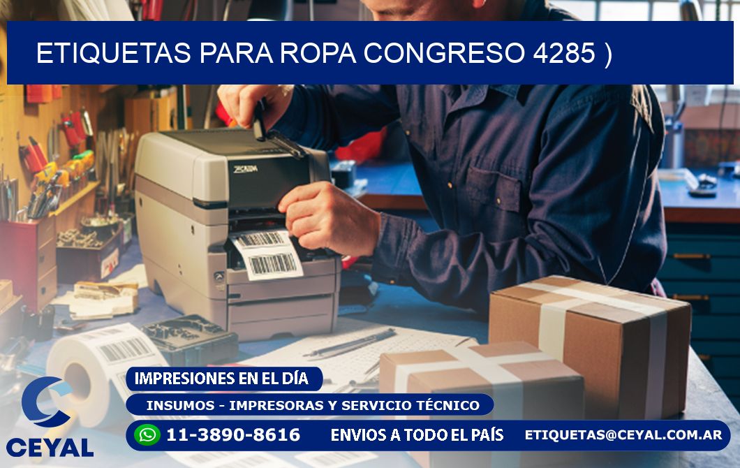 etiquetas para ropa congreso 4285 )