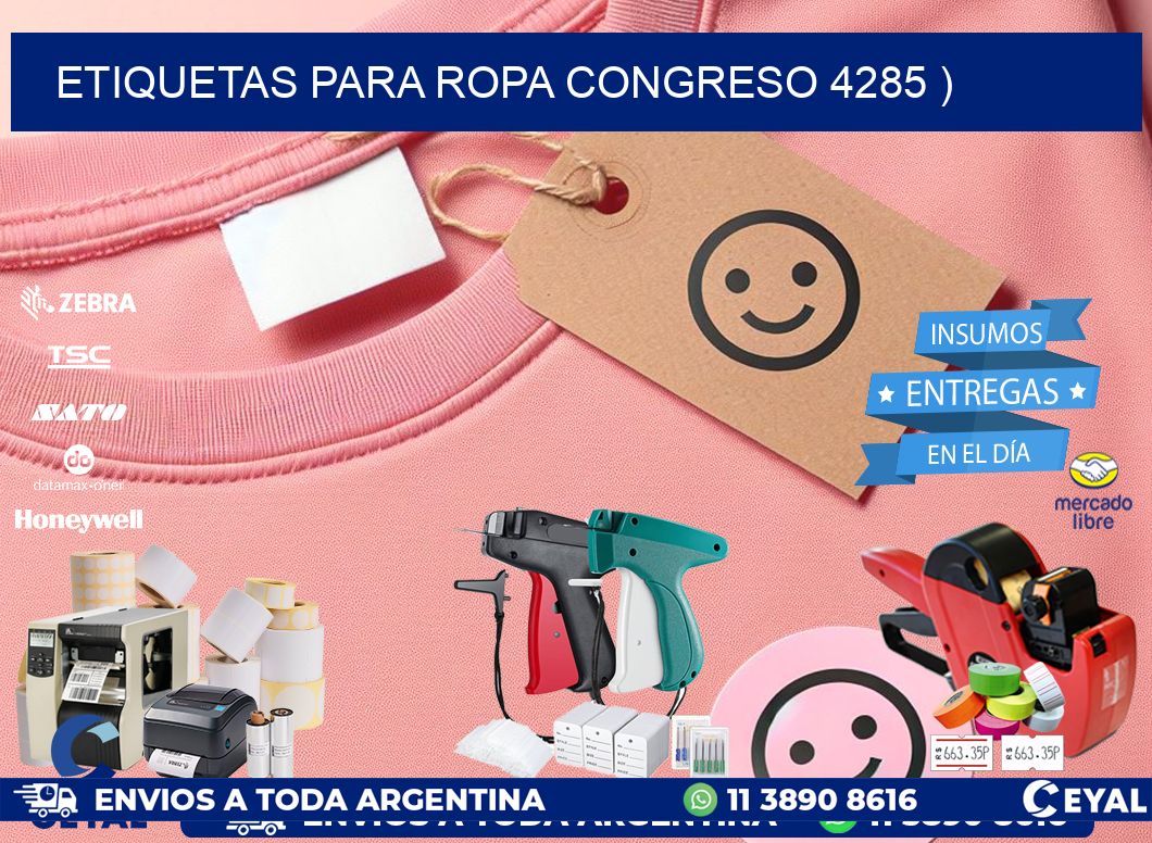 etiquetas para ropa congreso 4285 )