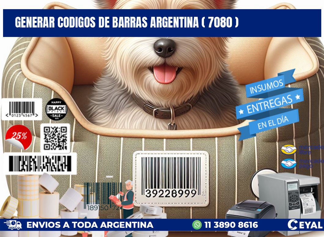 generar codigos de barras argentina ( 7080 )