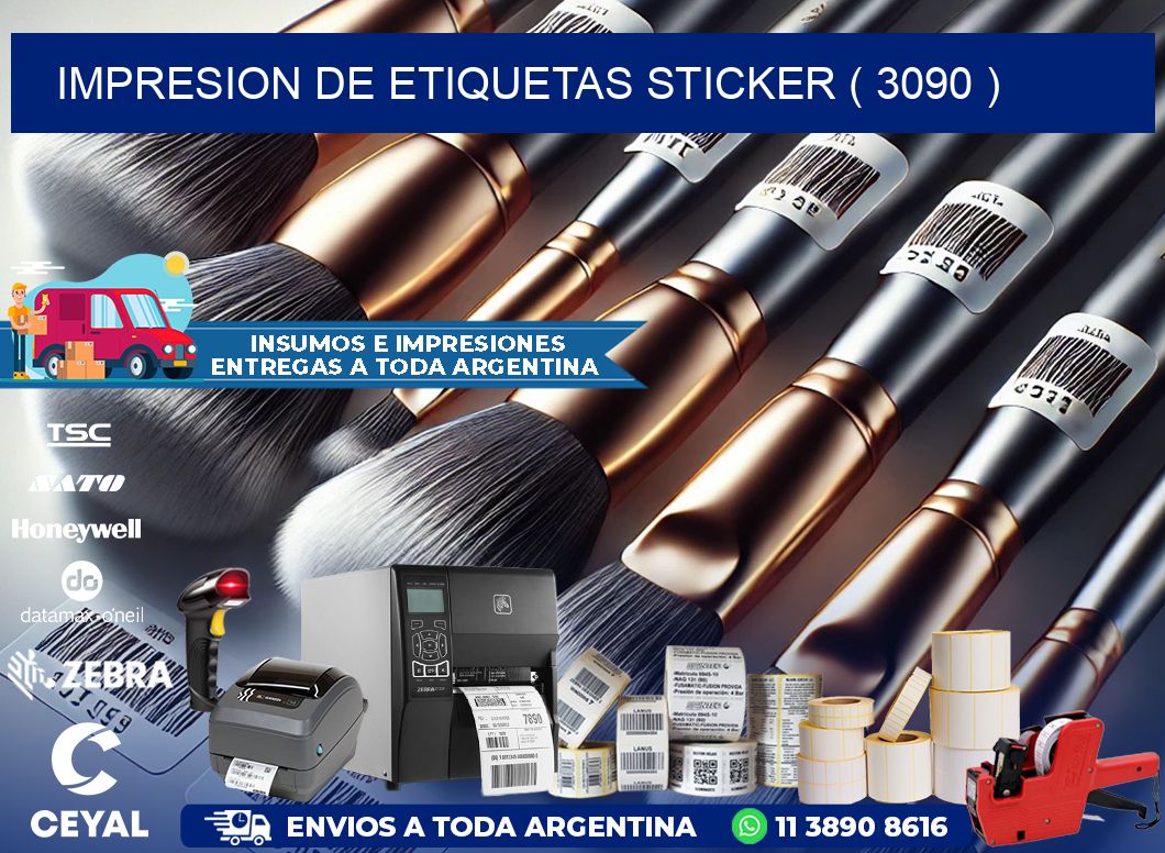 impresion de etiquetas sticker ( 3090 )