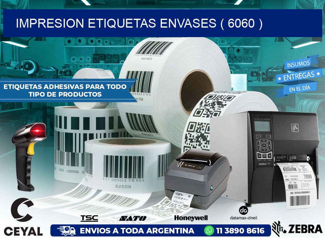 impresion etiquetas envases ( 6060 )