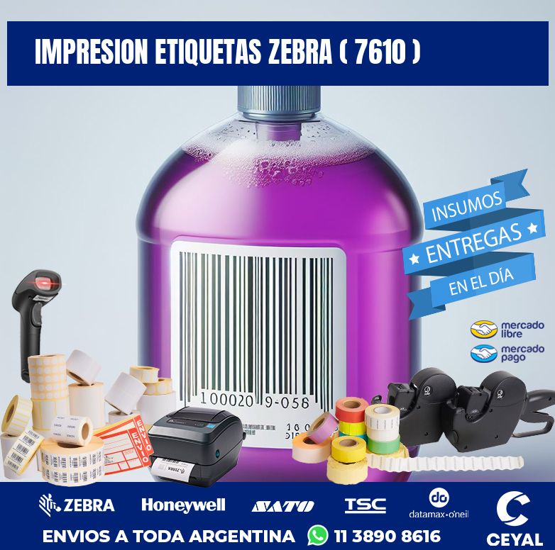 impresion etiquetas zebra ( 7610 )