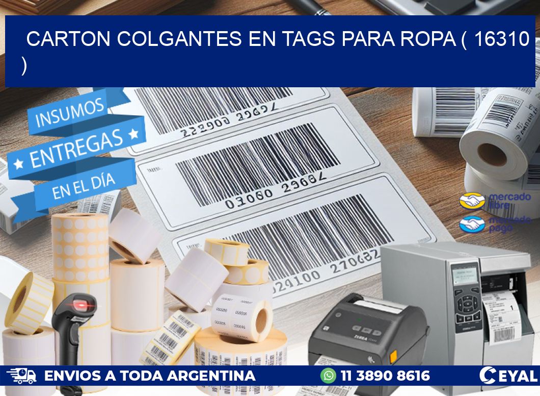 CARTON COLGANTES EN TAGS PARA ROPA ( 16310 )